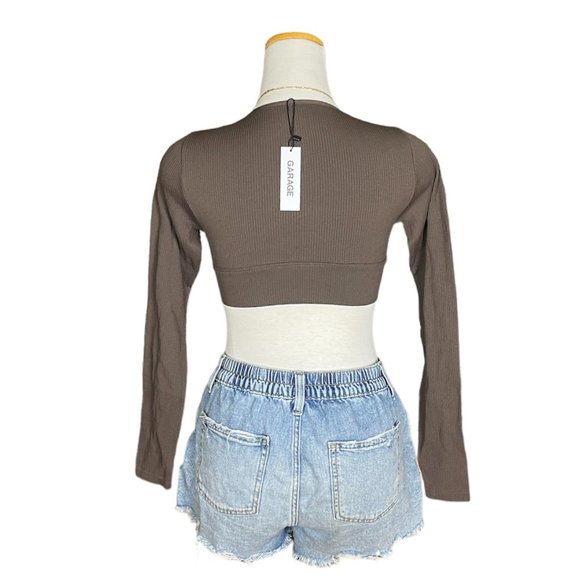 NWT GARAGE cropped long sleeve tee | various sizes - Picture 2 of 6